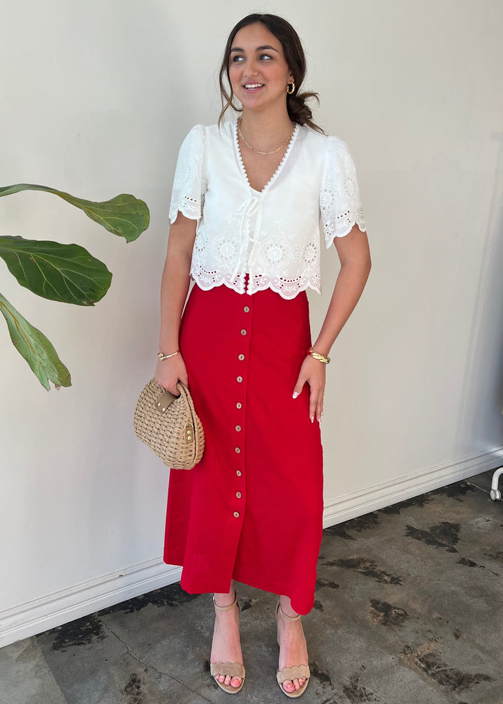 Cherry Lane Midi Skirt