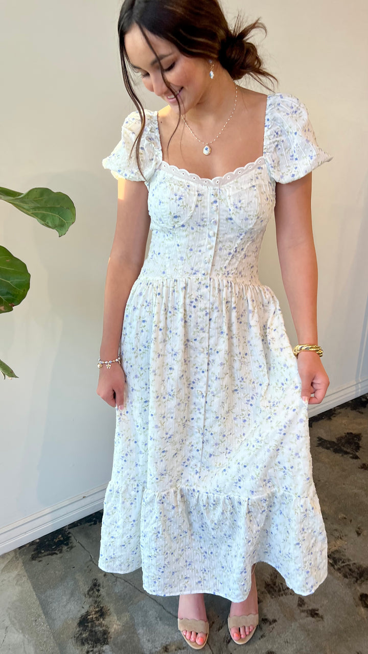 Bluebell Meadow Midi Dress