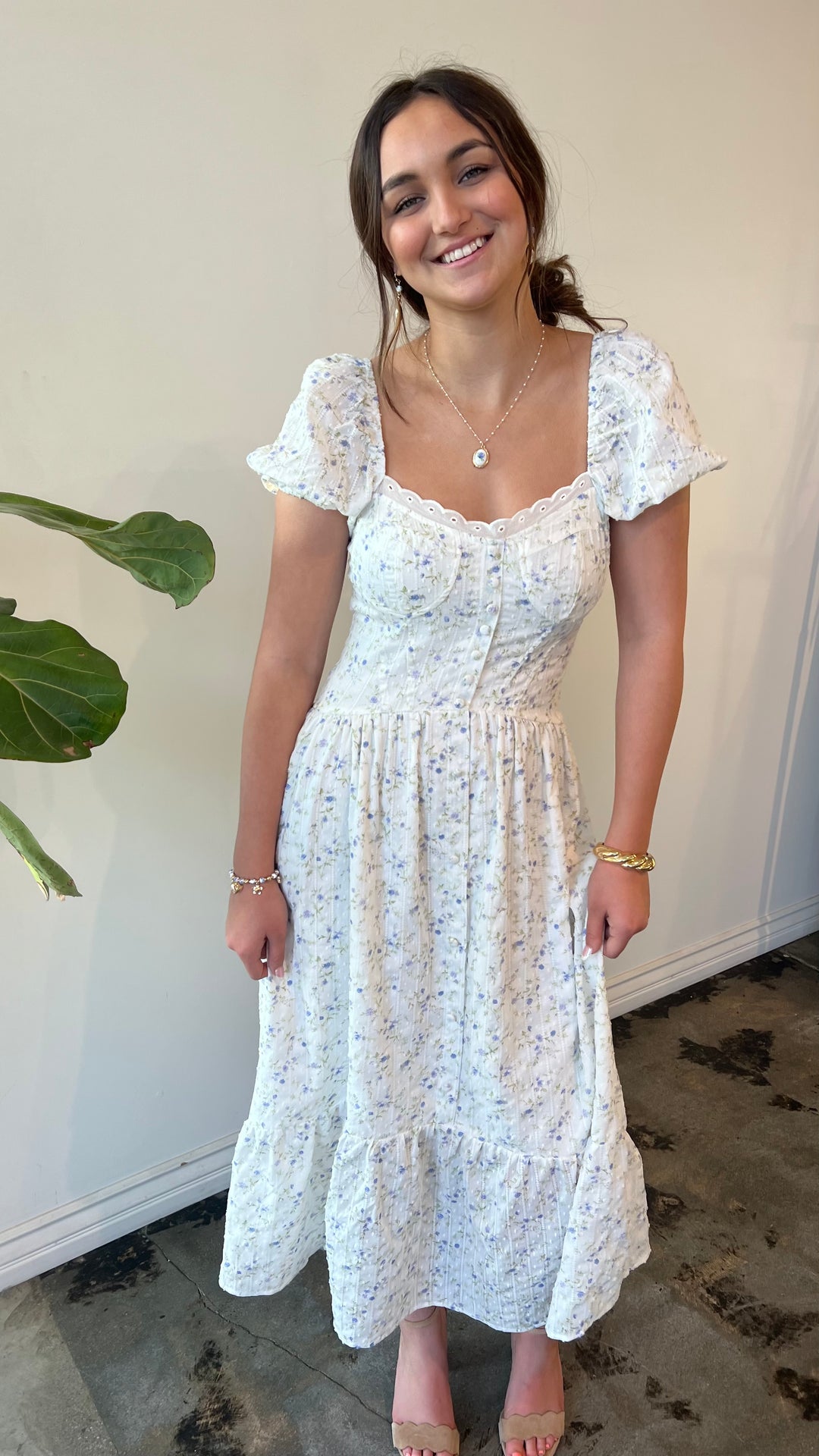 Bluebell Meadow Midi Dress