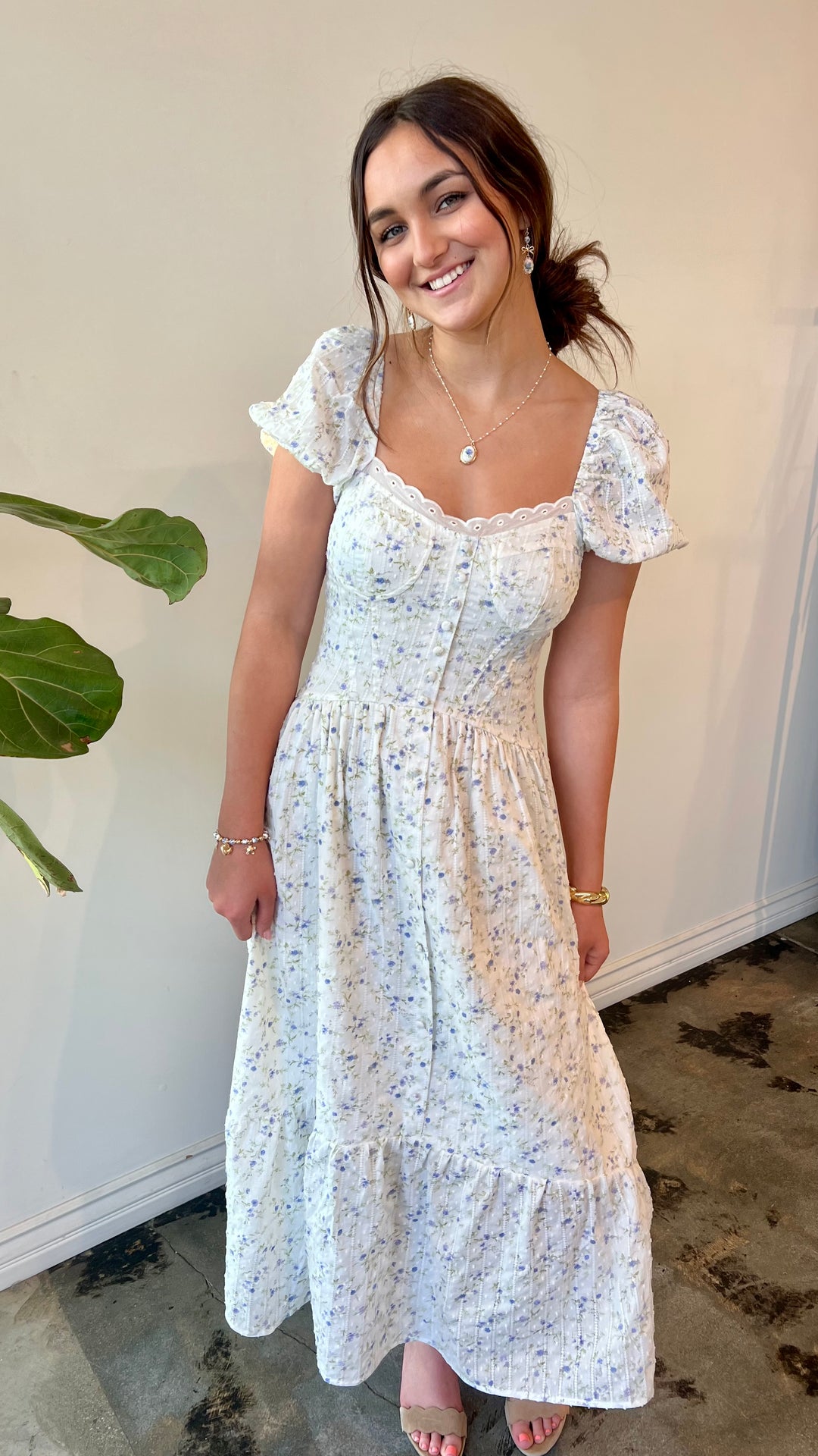 Bluebell Meadow Midi Dress