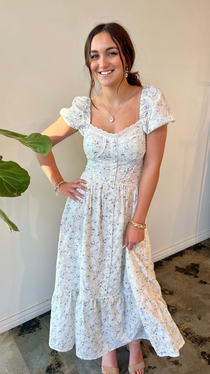 Bluebell Meadow Midi Dress