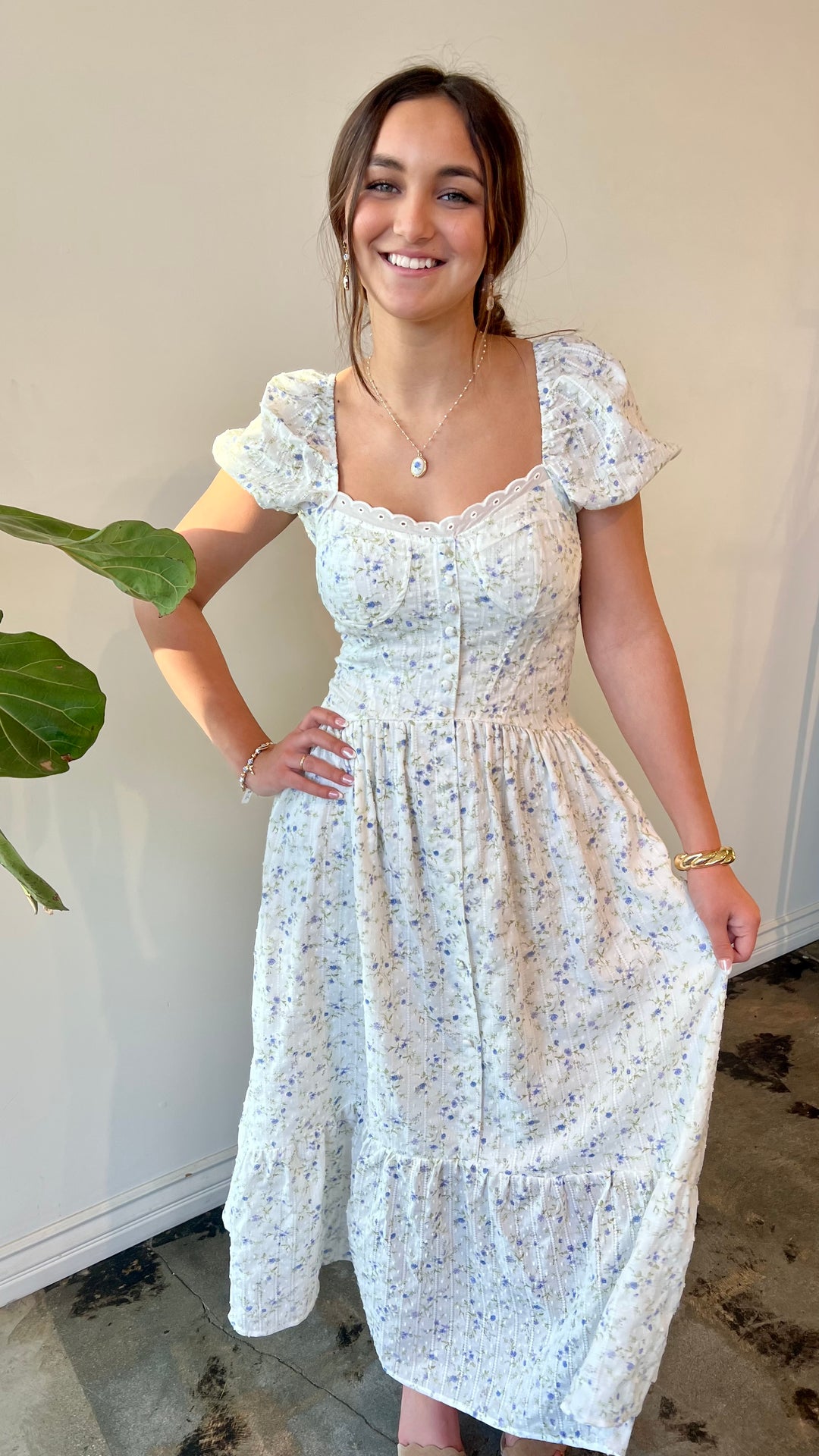 Bluebell Meadow Midi Dress