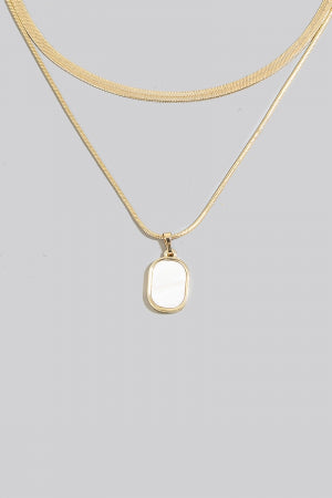 Layered Stone Necklace