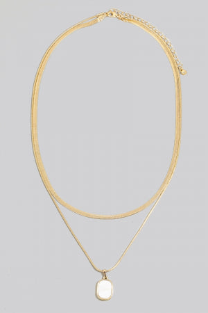 Layered Stone Necklace