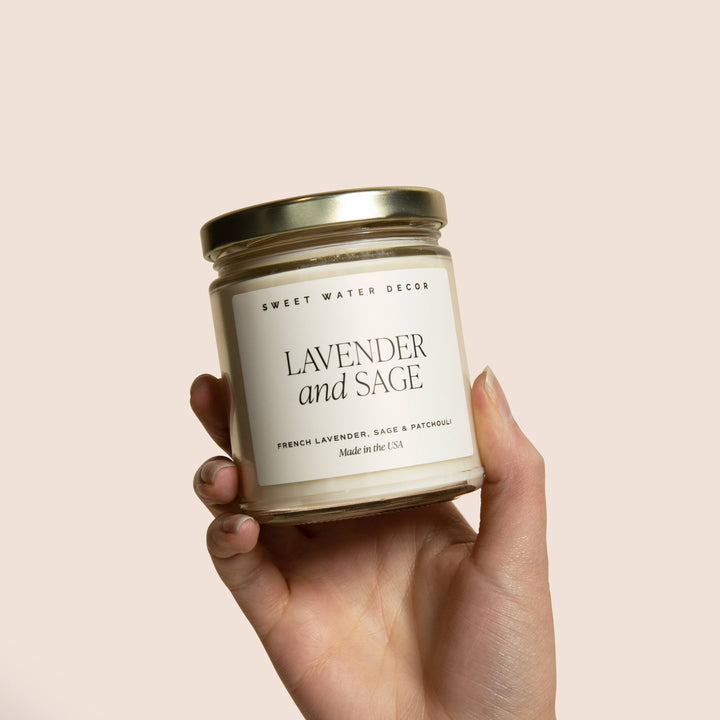 Lavender and Sage Soy Candle