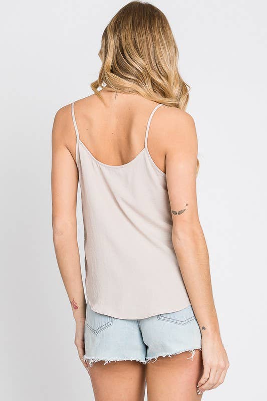 Solid Slub Cami Top - NT30790A