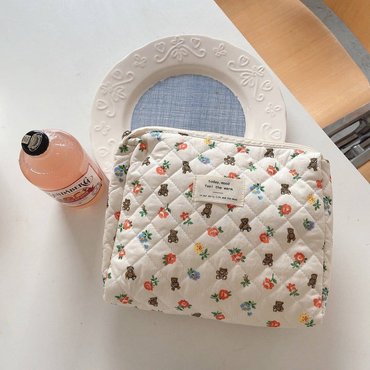 Quilted Cosmetic Bag