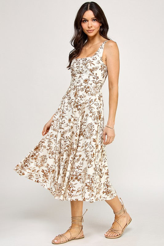 Sienna Floral Midi Dress