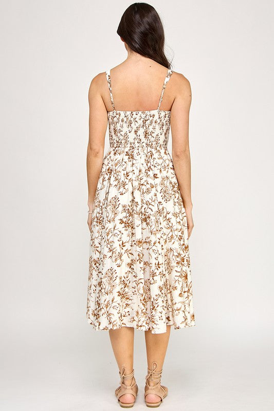 Sienna Floral Midi Dress