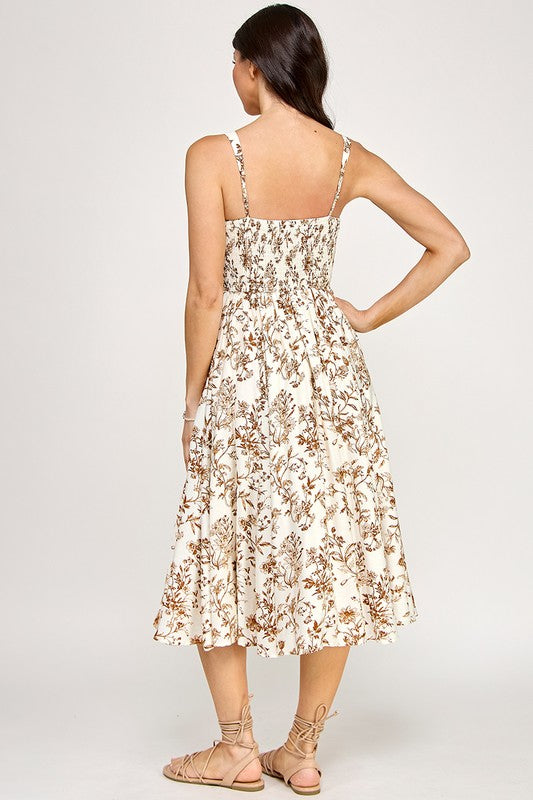 Sienna Floral Midi Dress