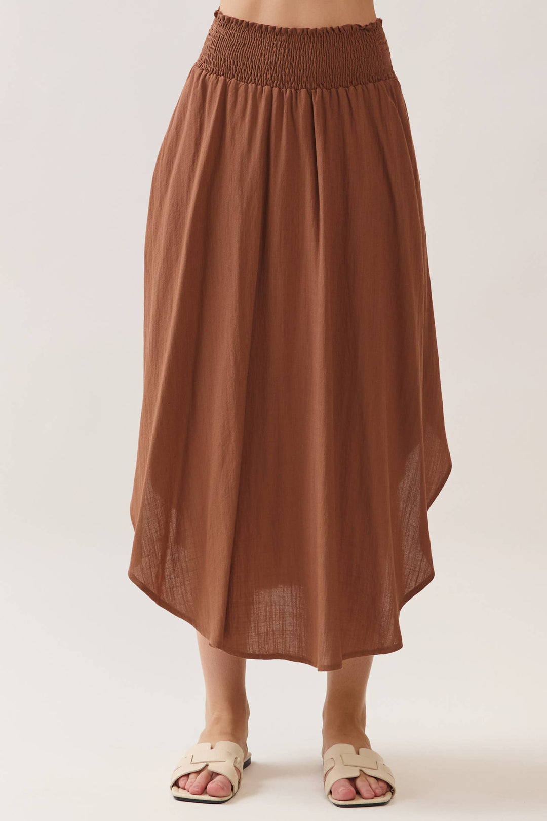 Sadie’s Camel Flowy Skirt