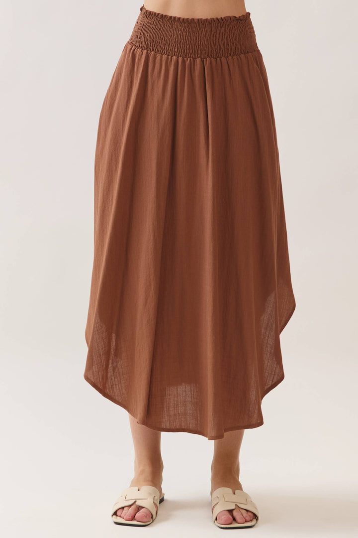 Sadie’s Camel Flowy Skirt