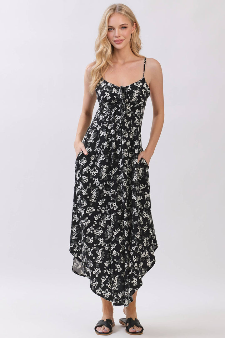 Melanie’s Black Floral Dress