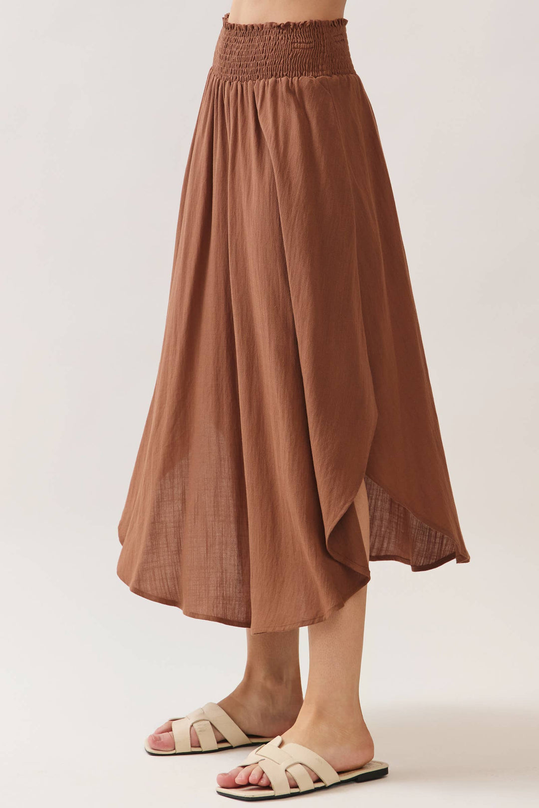 Sadie’s Camel Flowy Skirt