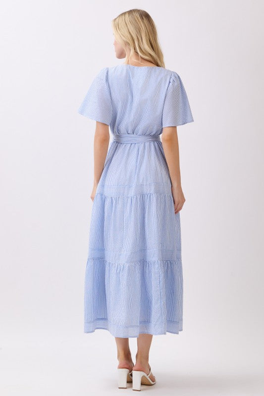 Coastal Stripe Midi Dress