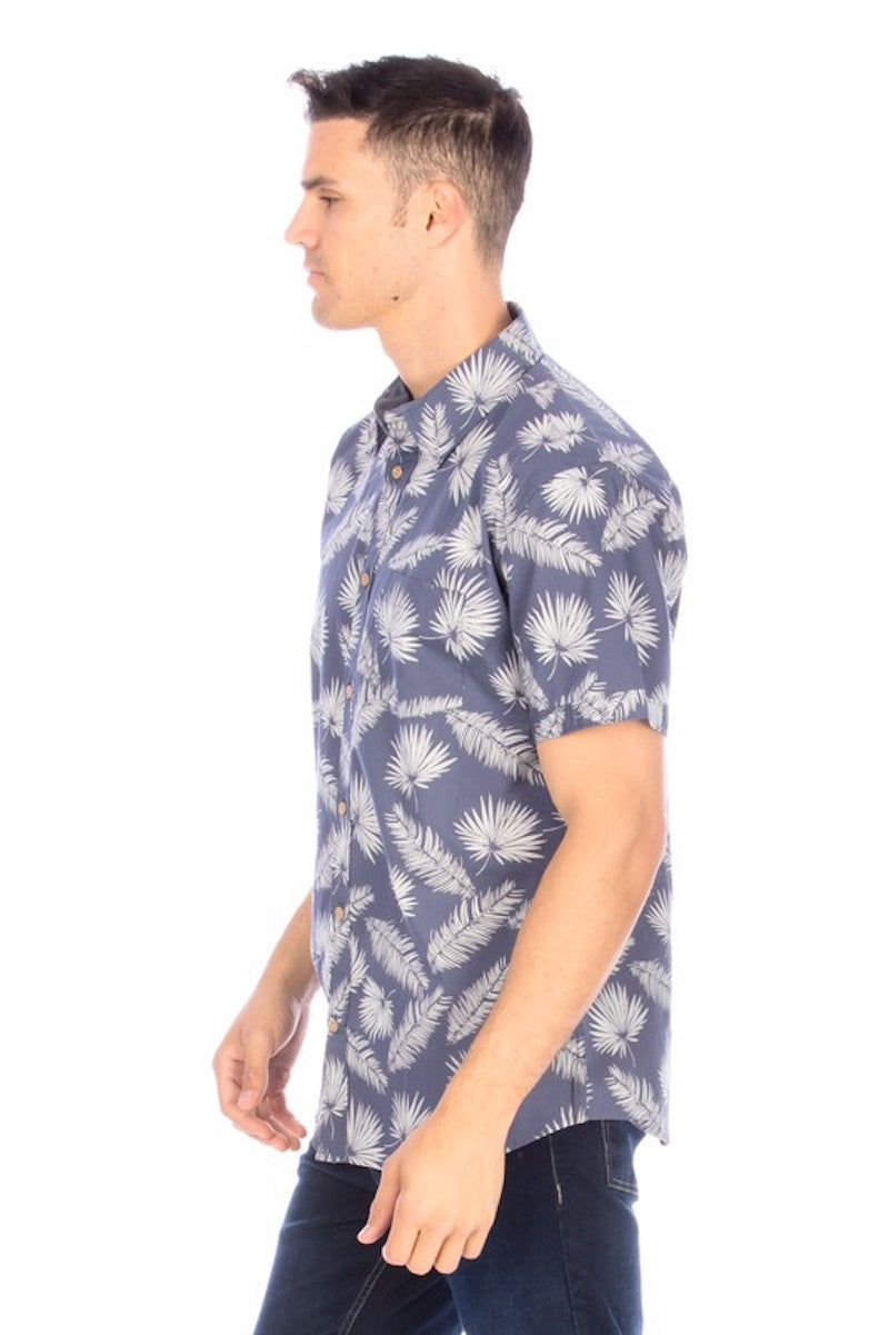 Men's Slate Button Up