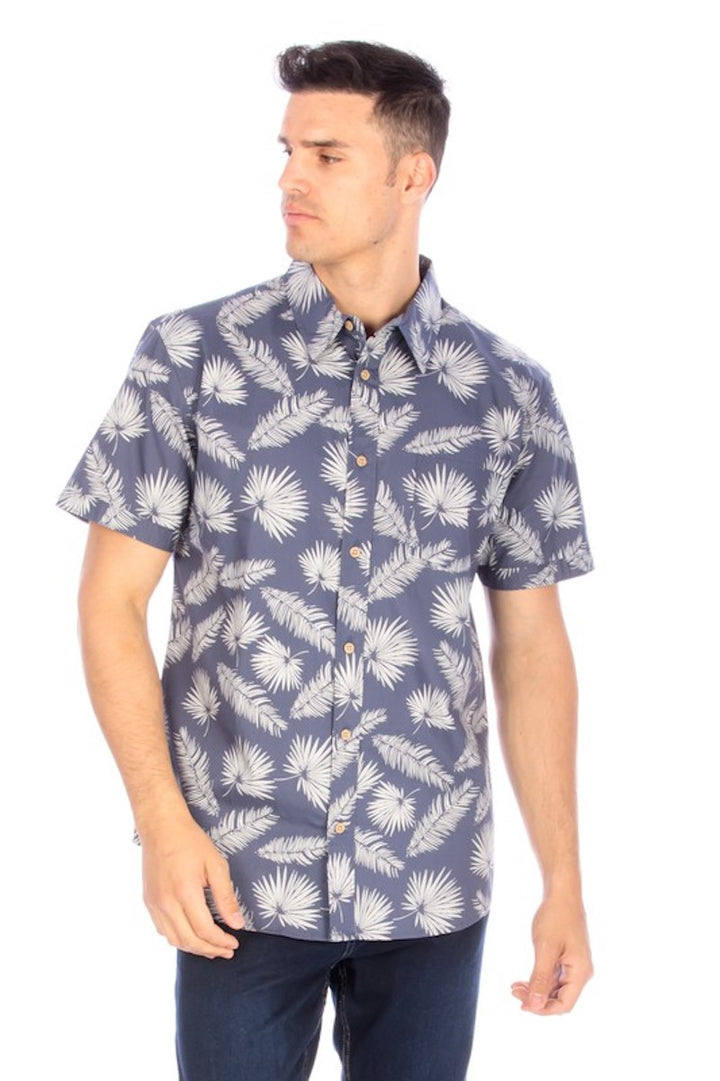 Men's Slate Button Up
