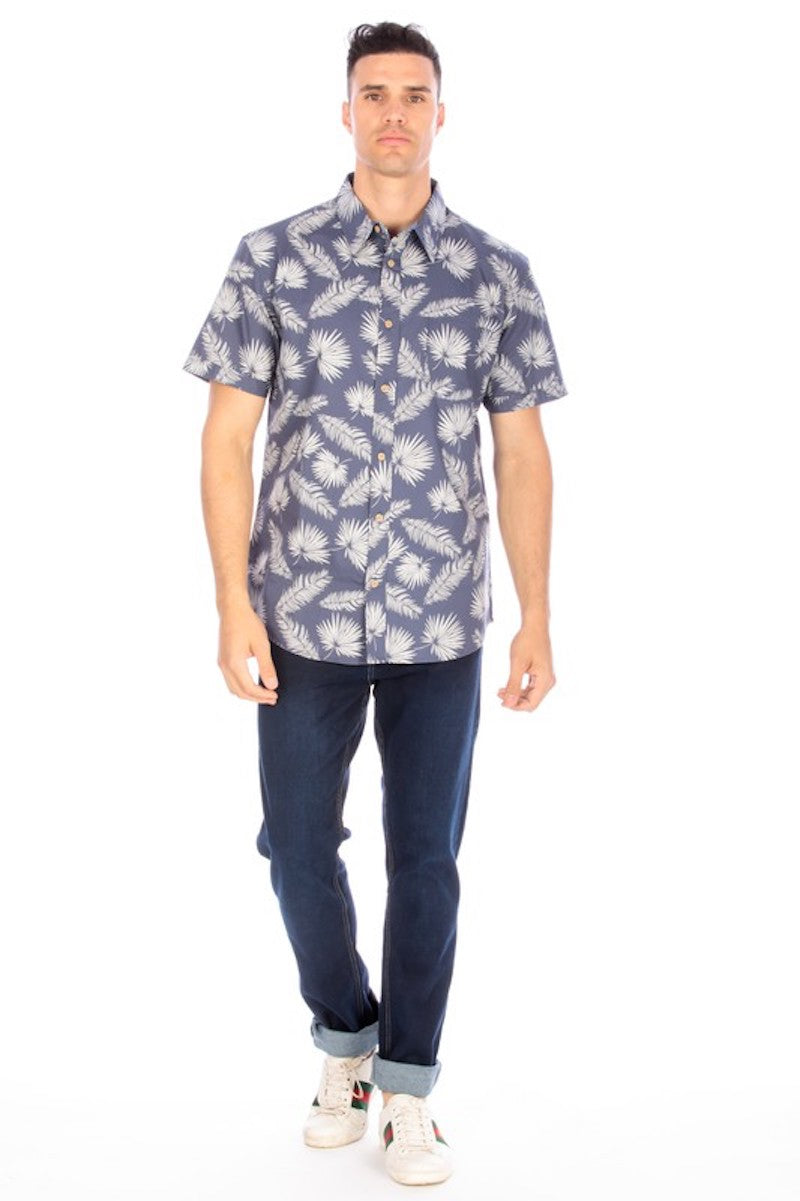 Men's Slate Button Up