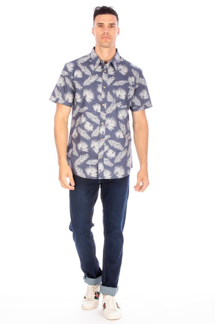 Men's Slate Button Up