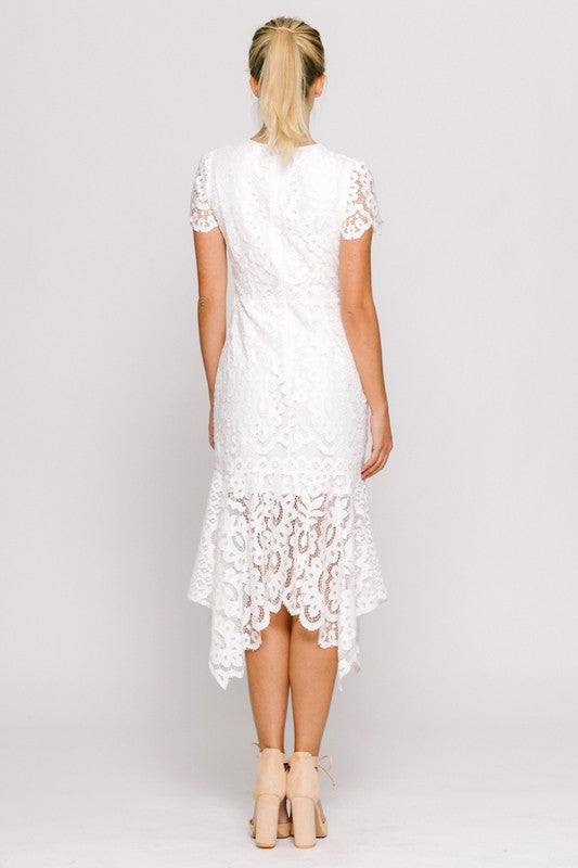 Layla's White Lace Dress
