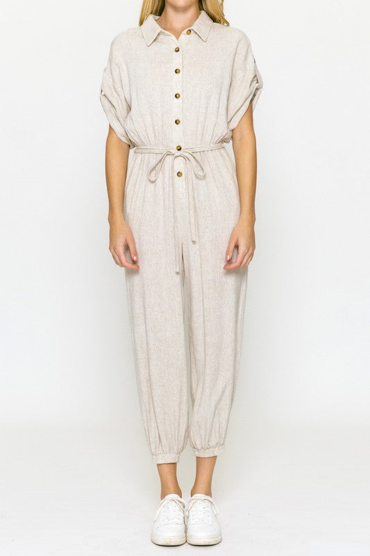 Juliette's Button Up Jumpsuit
